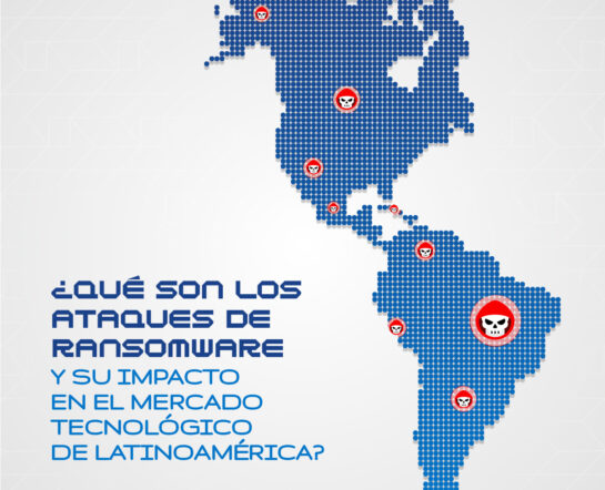 mapa de latinoamerica y ataques de ransomware