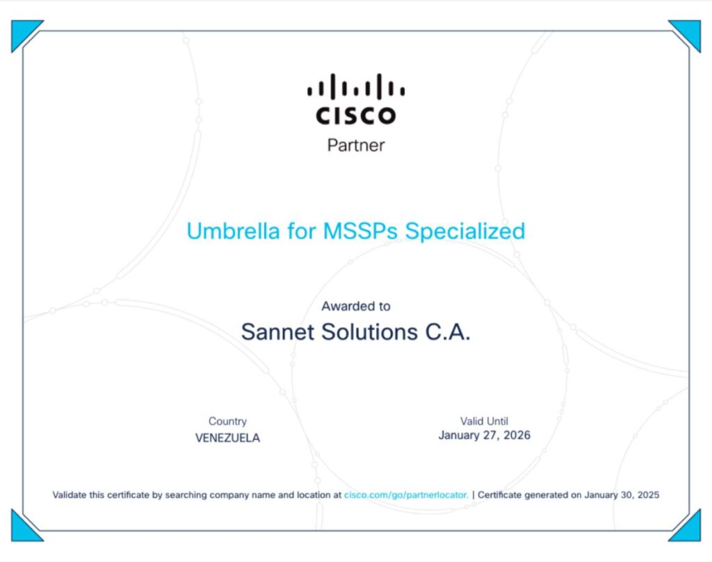 Certificado Cisco Latam 2025